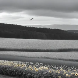 Comme un écheveau de laine entre les mains d'un enfant Ou les mots d'une rengaine pris dans les harpes du vent Comme un tourbillon de neige, comme un vol de goélands Sur des forêts de Norvège, sur des moutons d'océan Comme le chemin de ronde que font sans cesse les heures Le voyage autour du monde d'un tournesol dans sa fleur Tu fais tourner de ton nom tous les moulins de mon cœur