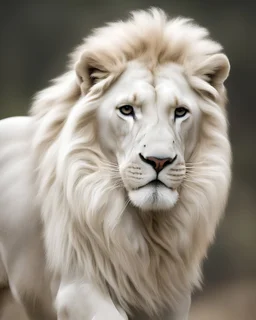 A white lion