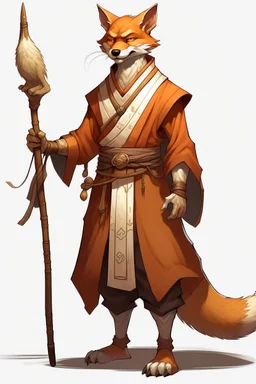 brown fox humanoid monk dnd