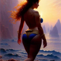 Drawing of beautiful face,'beautiful booty ,Busty scuba diving woman',intense stare, ancient skintight armor, balanciaga fashion clothe painting by gaston bussiere, greg rutkowski, yoji shinkawa, yoshitaka amano, tsutomu nihei, donato giancola, tim hildebrandt, Oil on canvas, cinematic composition, extreme detail,fit full head inside picture,16k