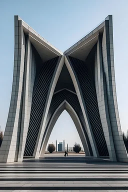 persian inspired architecture modern minimal monument