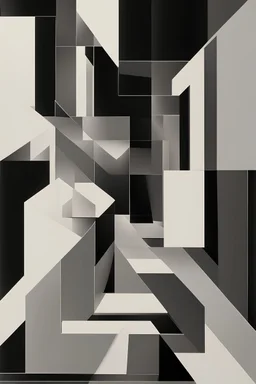 Light and shade; minimalistic; abstract art; continuum from white to gray to deepest black
