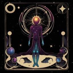 Galactic tarot card.