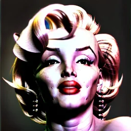 Realistic image portrait, Marylin Monroe, highly detailed, concept art, unreal engine 5, ray tracing, RTX, lumen lighting, ultra detail, volumetric lighting, 3d, finely drawn, high definition, high resolution.