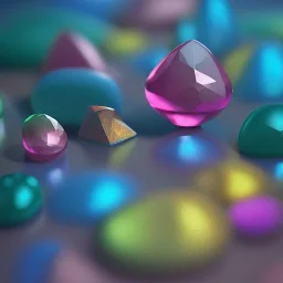 rare colorful gems, surreal max detail 8k