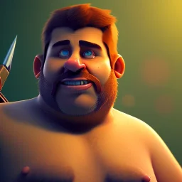 Clash of clans art style of a cute fat nathan drake, full body, by mobeius, au naturel, hyper detailed, digital art, trending in artstation, cinematic lighting, studio quality, smooth render, unreal engine 5 rendered, octane rendered, art style by klimt and nixeu and ian sprigger and wlop and krenz cushart