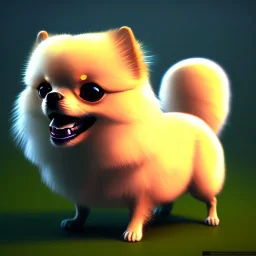 cute pomeranian by pixar