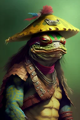 macho randy savage as a turtle folk
