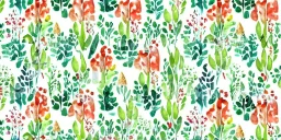 exquisite whimsical woodland watercolor, delicate woodland, cute, adorable, linen backdrop, repeating pattern