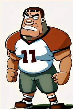 Caleb said American football player cartoon 2d