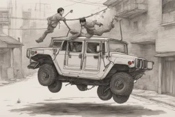 man swinging hummer by kim jung gi