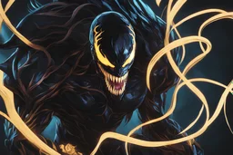 venom in 8k solo leveling shadow artstyle, exodia them, neon effect, full body, Desert, intricate details, highly detailed, high details, detailed portrait, masterpiece,ultra detailed, ultra quality