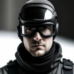 Avatar of a man wearing a black half ski mask and aviator glasses