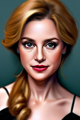 Extremely rich female actress portrait