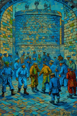 Prisoners' Round (after Gustave Doré) Bosch painting styles