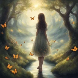 Come along with me, And the butterflies and bees, We can wander through the forest, Come along with me To a cliff under a tree, Where we can gaze upon the water As an everlasting dream, We'll still want to be With the butterflies and bees, And living so merrily , I'll be here for you always