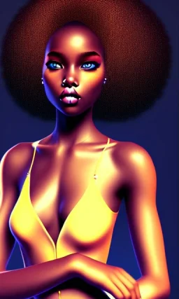 black girl, cute, beautiful, afro