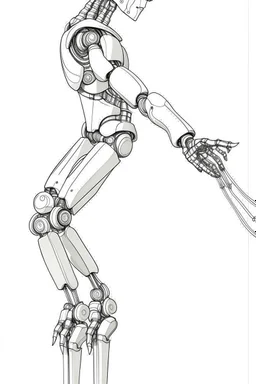 Draw a cover image. What it's about is an elongated flexible robotic arm with flexible joints that are drawing a three-dimensional model. The three-dimensional structure in the figure should be rich in color. The background is white.