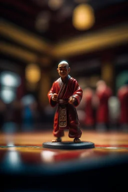 the holy yo-yo of the kung fu master in temple,shot on Hasselblad h6d-400c, zeiss prime lens, bokeh like f/0.8, tilt-shift lens 8k, high detail, smooth render, down-light, unreal engine, prize winning