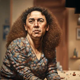 Create a highly realistic 3D scene. An detailed Realistic of Play Football Diego Maradona transforming her into a woman with the same specifications as the attached image. The method of transforming the painting in full detail. A comedic and funny touch. Ultra wide angle. Extremely realistic fine details. Highly realistic detailed display. Great full presentation and amazing drawing style. Transfer the full detailed drawing of the image at a wide and precise angle. Inspiri