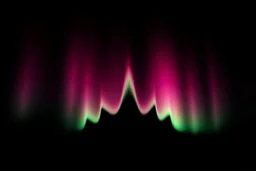 graphic shape of the aurora borealis. slight resemblance to a crown. smooth vector on black