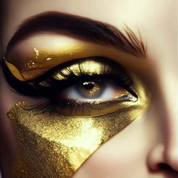 gold eyeliner