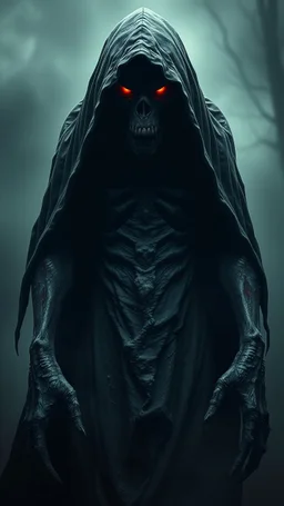 Bosch nightmares paining style Title:the angry giant hooded creature standing tall , 8k artistic photography, photorealistic concept art, soft natural volumetric cinematic perfect light, chiaroscuro, award-winning photograph, masterpiece, oil on canvas, Raphael, Caravaggio’s, Greg Rutkowski, people, beksinski, Giger