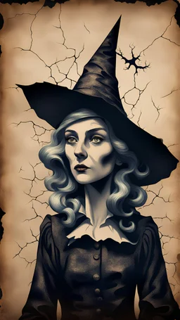 Hyper Realistic Vintage Old Paper witch cracked edges with Dark Background