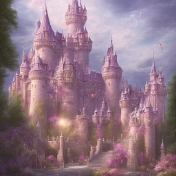 castle pink Magic dream world