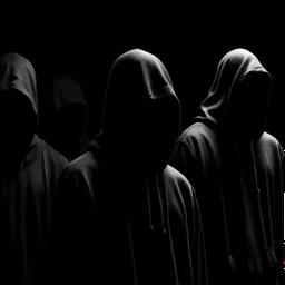 faceless bodies to symbolize the anonymity of individuals seeking identity verification , dark black