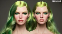 A woman who had green eyes and long blond hair that she wore in elaborate coiffures. Being known as someone at the height of fashion, prior to her disappearance, she favored wearing green and golden outfits to match her physical features.