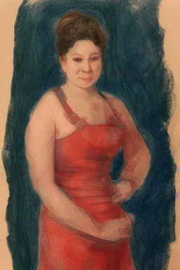 Portrait lady, full body shot, full-color medium shot Waif