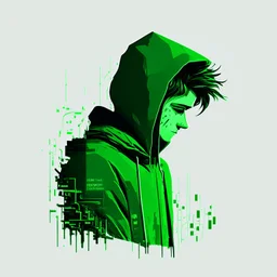 green, minimalistic, beautiful, drawing, art, code, full, png, male, cool