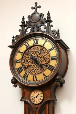 a mechanical clock from the 17th century
