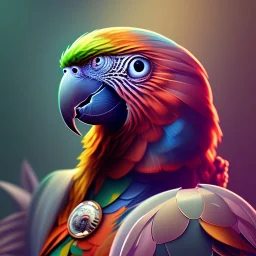 Parrot,deep colours, 8k resolution, Artgerm, WLOP, Alphonse Mucha, dynamic lighting, hyperdetailed,intricately detailed ,Splash art, trending on Artstation, triadic colors, Unreal Engine 5 , volumetric lighting Splash art fantasy"