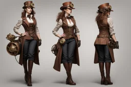 Наряд Воздушный Инженер, в стиле стимпанк, женский