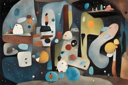 a lot of stones in the space, by Oliver Jeffers