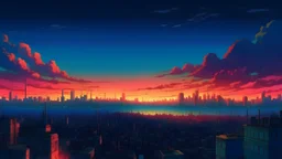 في بداية الفيلم، يظهر السماء الشرقية بألوانها الجميلة والمشرقة، مع إضاءة تنساب بلطف على المدينة الهادئة.