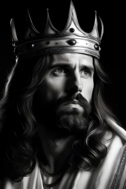 King Jesus in black and white