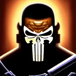 ultra detailed portrait of The Punisher, extremely detailed digital painting, extremely detailed face,crystal clear eyes, in the style of robert e howard and pablo oliveira and Ken Kelley and Keith Parkinson ,mystical colors,perfectly centered image, perfect composition, rim light, beautiful lighting,8k, stunning scene, raytracing