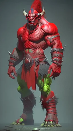 red orc full body