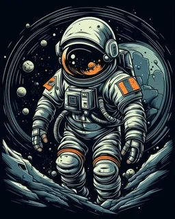 Astronaut in a spacecraft 8ن