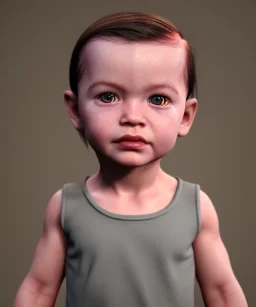 Heath lether toddler, full body, soft skin, dramatic lighting, hyper realistic