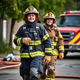 Female firefighters