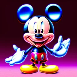 swarovski, "mickey mouse" figurine, intricate, photorealistic,