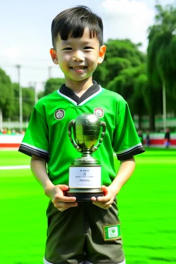 make a winner diploma of the football cup called Milo Cup