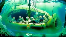 people trapped and suffocating inside submarine at the bottom of the ocean near the titanic