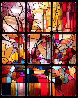 STAINED GLASS, Contemporary art.