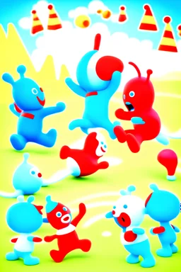 Iggle piggle gets into a fight with macca pacca