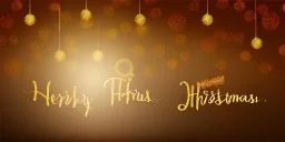 Festive abstract Christmas bokeh background - golden bokeh lights, beige - New Year, Anniversary, Wedding, banner